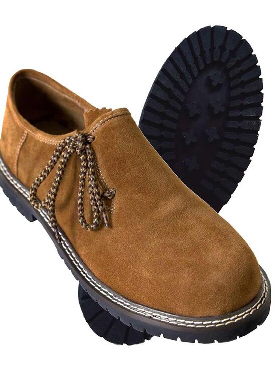 Authentic Men’s German Shoes  Golden Brown Lederhosen Footwear main image 9